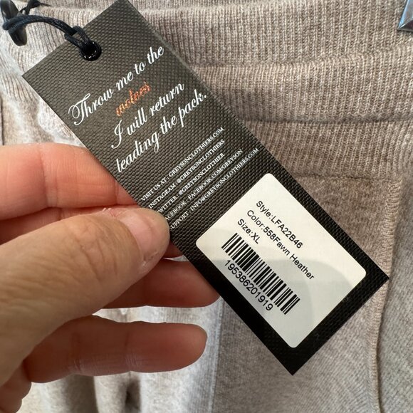 NWT Greyson Clothiers Cashmere KoKo Joggers in Fawn Heather - Picture 5 of 14